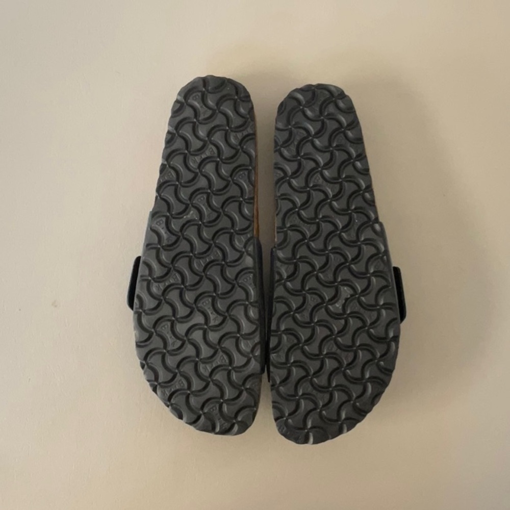Birkenstock Size 42 Black Sandals with Silver Buckle - Picture 5 of 6